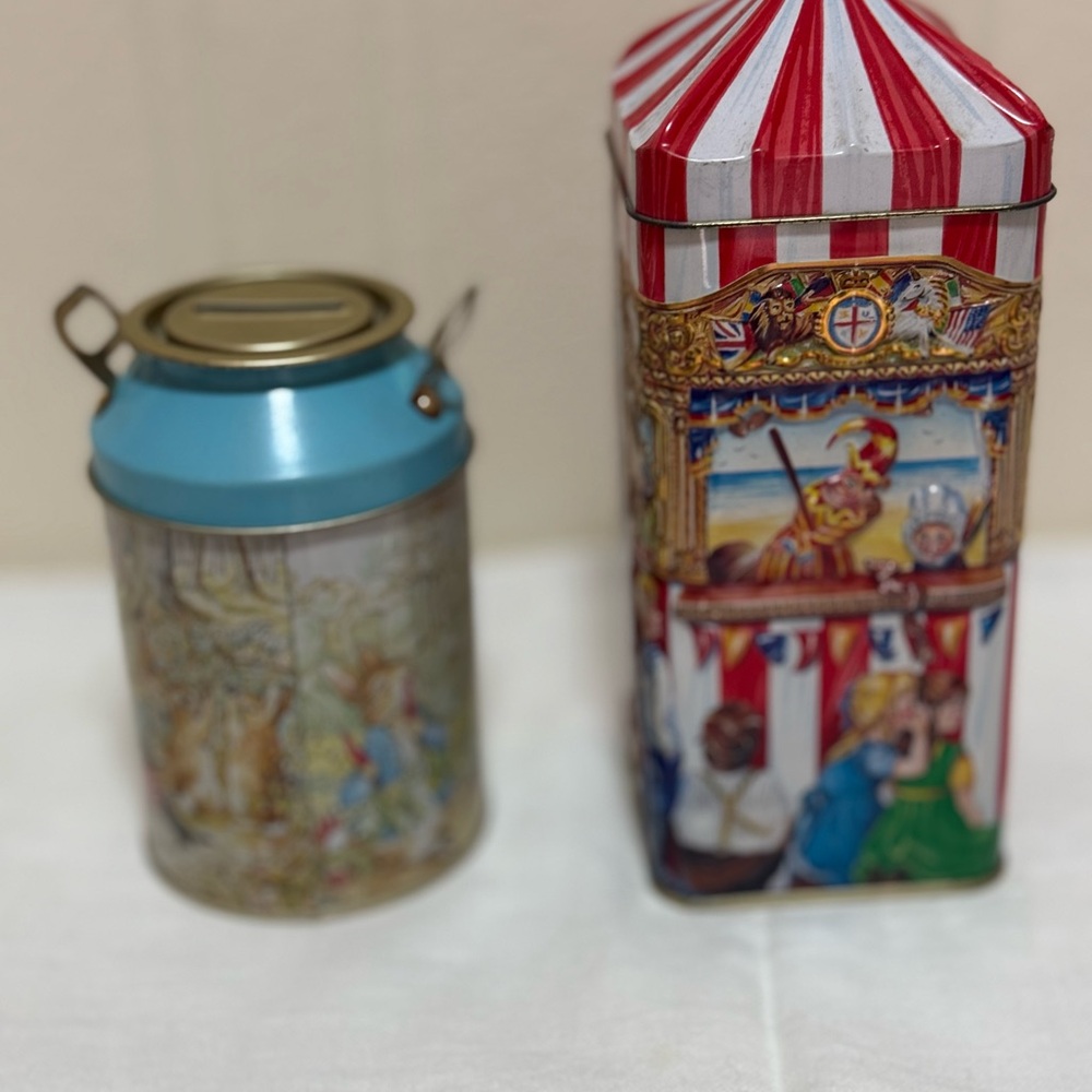 Peter Rabbit‎ Blue Tin Canister - Picture 4 of 14
